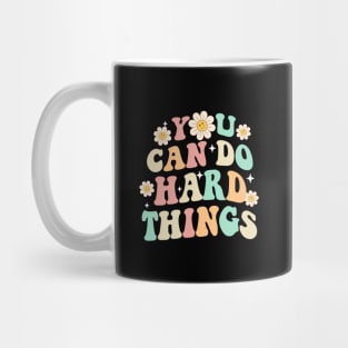 You Can Do Hard Things Groovy Mug